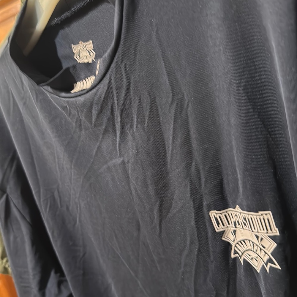 NWOT Cooperstown LS Micro Mock Tee